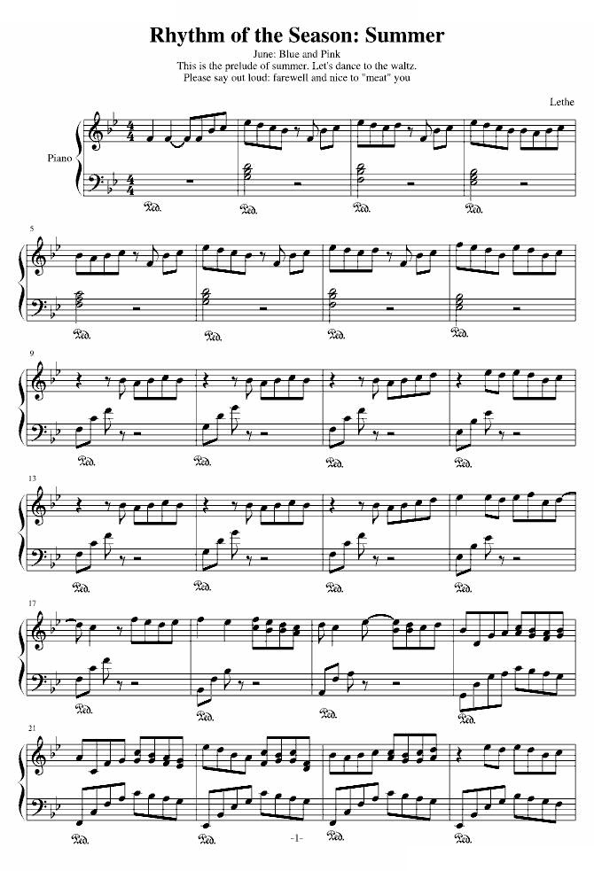 Rhythm of the Season: Summer 
