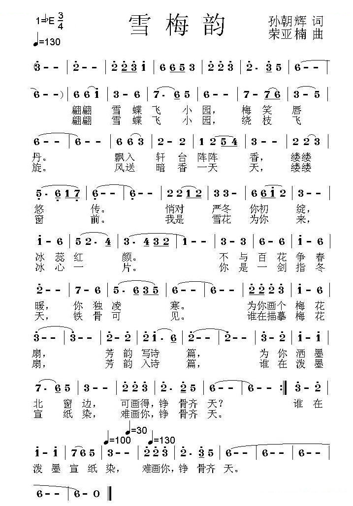 雪梅韵