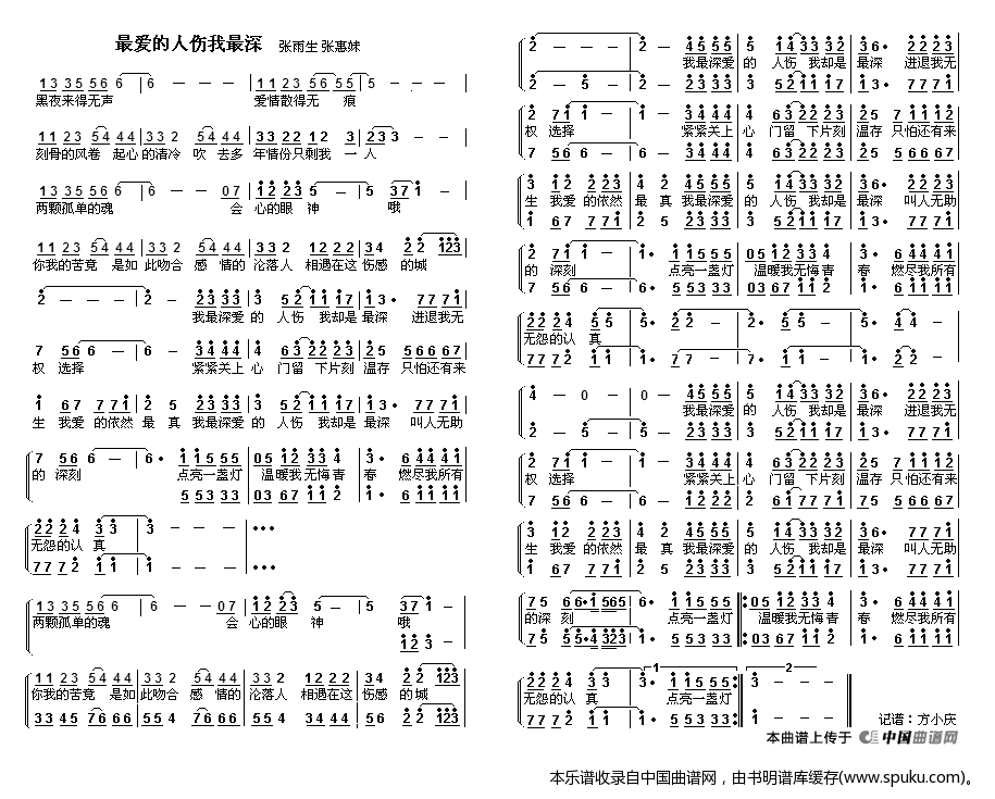 最爱的人伤我最深（二重唱）