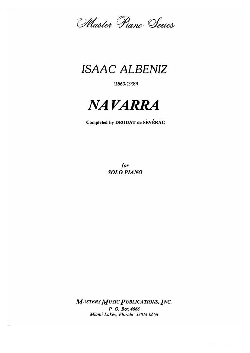 Albeniz - Navarra Navarra -