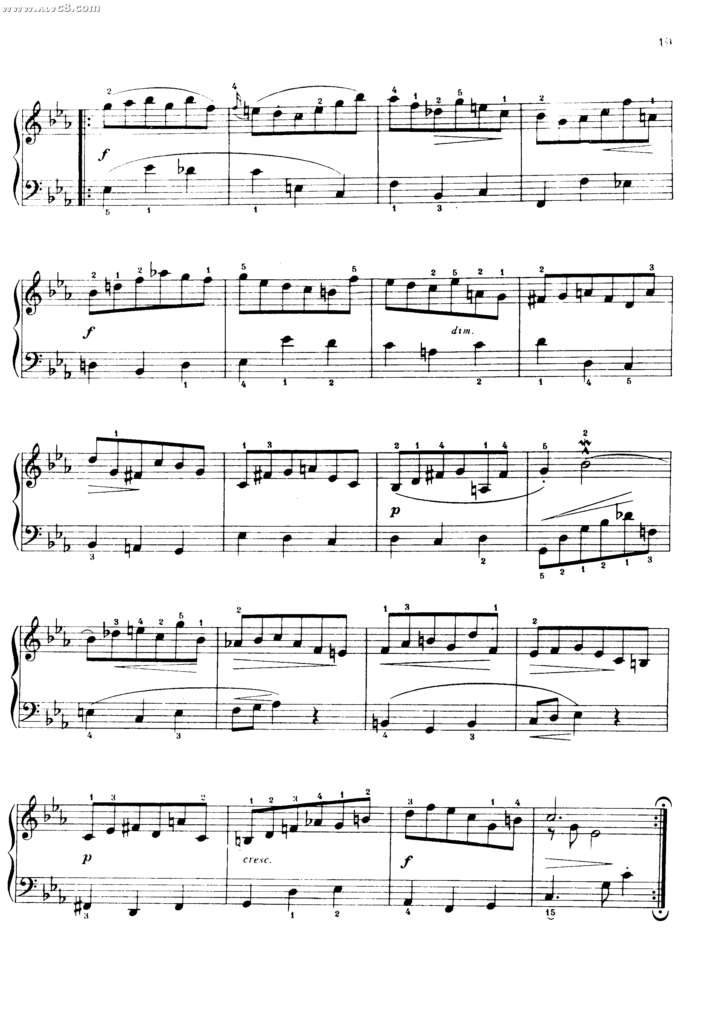 为初学专用的六首小前奏曲 铜管乐谱
