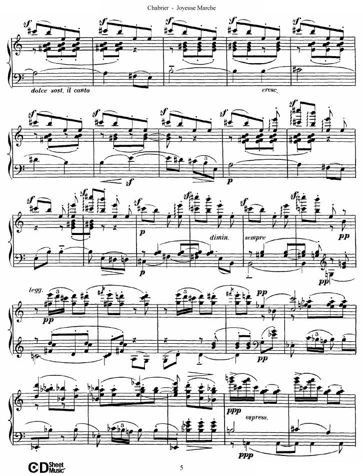 Chabrier - Joyeuse Marche Joyeuse Marche -