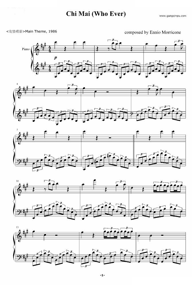 Chi Mai - Ennio Morricone Ennio Morricone 影视 -