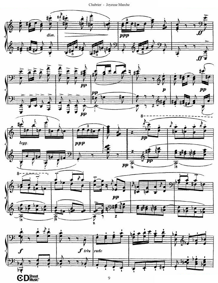 Chabrier - Joyeuse Marche Joyeuse Marche -