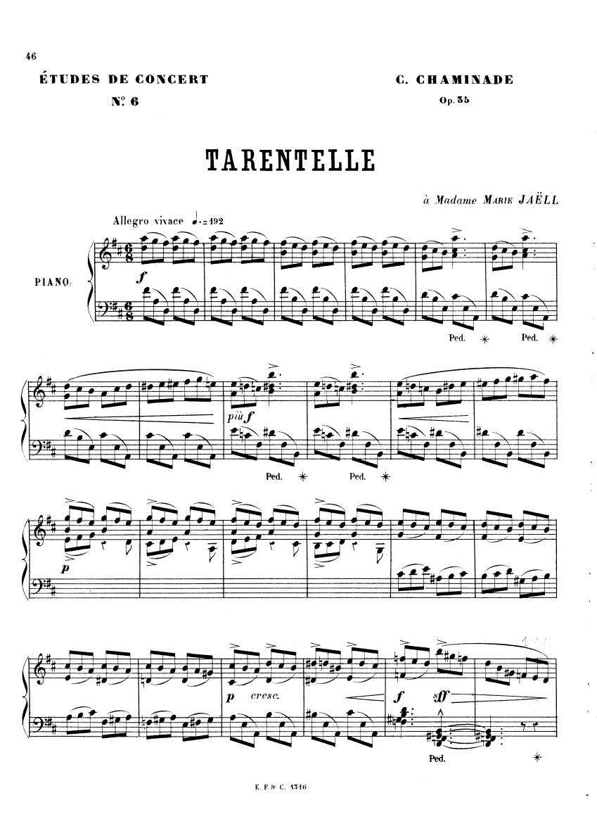 Chaminade - 6 Etudes Op35（二） 6 Etudes Op35（二） -