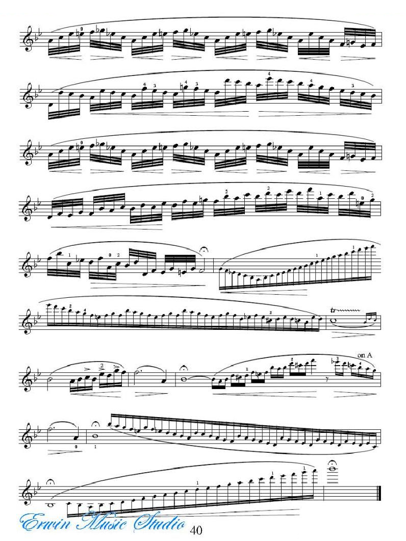 克莱采尔-42首练习曲Rudolphe Kreutzer 42 Studies 22-28 提琴谱