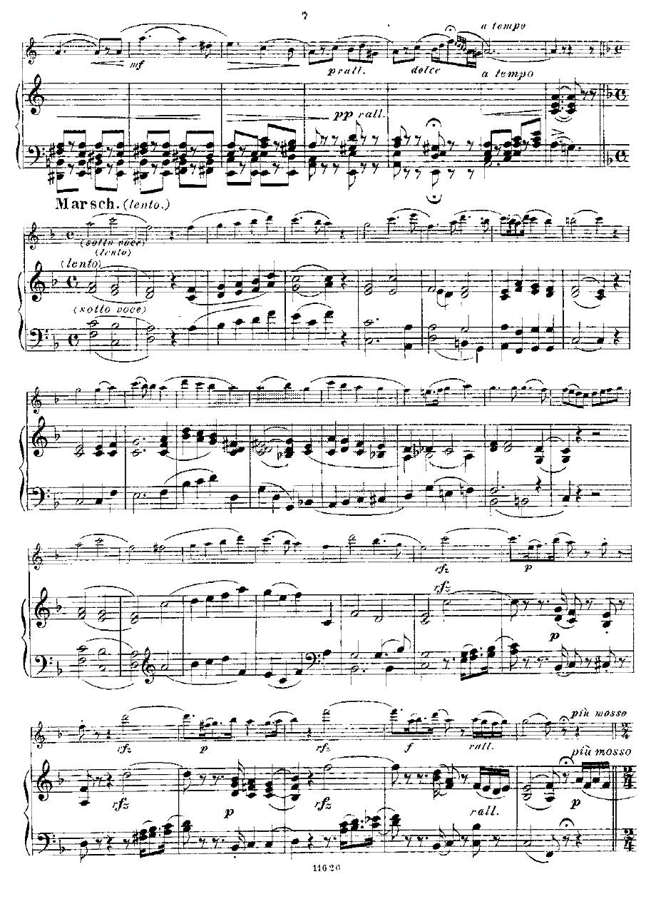 Opern-Transcriptionen.Op.45-8（长笛+钢琴伴奏） 铜管乐谱