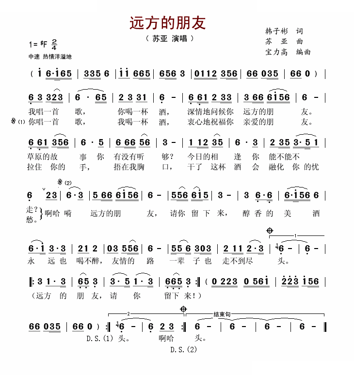 远方的朋友