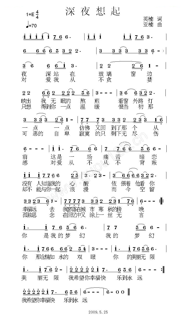 深夜想起