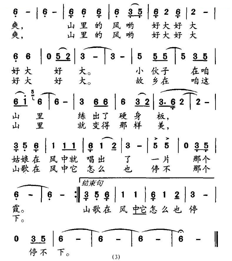 山里风好大