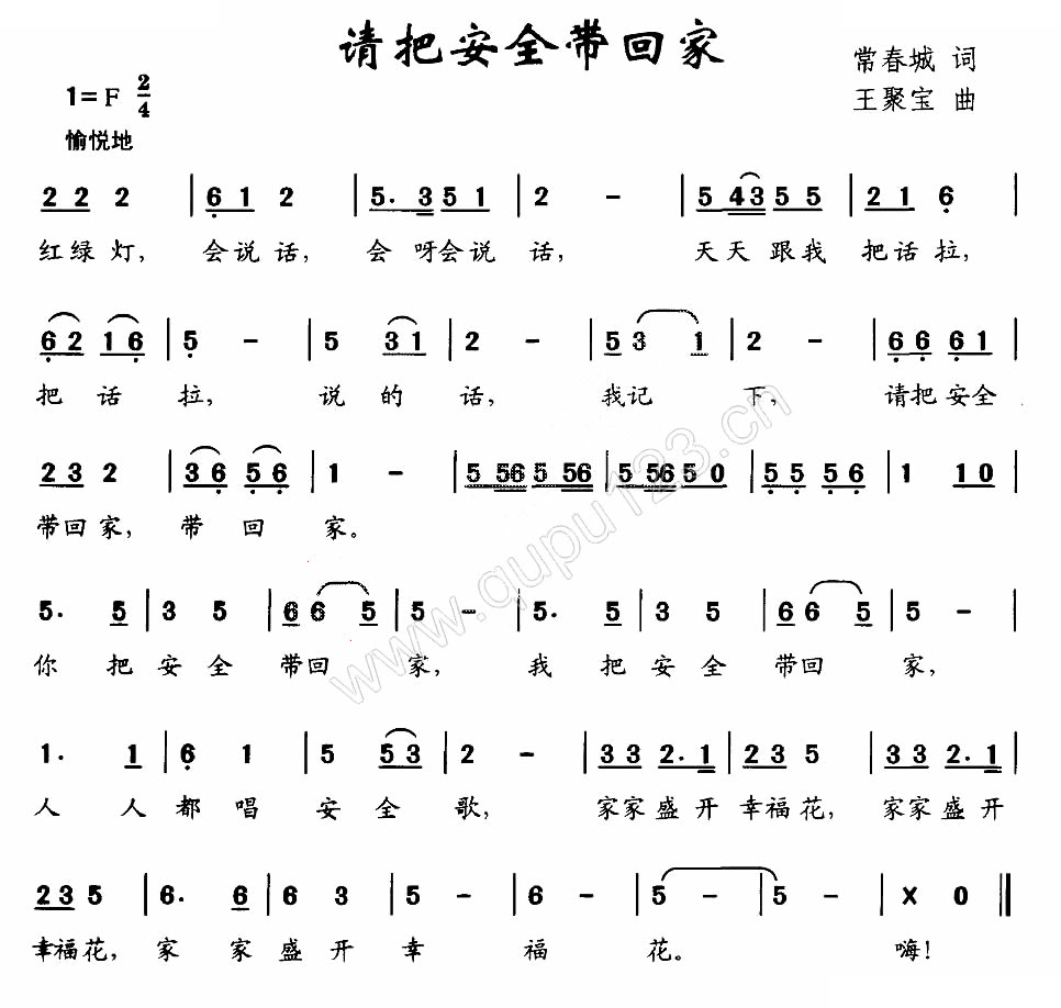 请把安全带回家