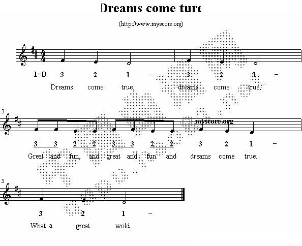 Dreams come ture