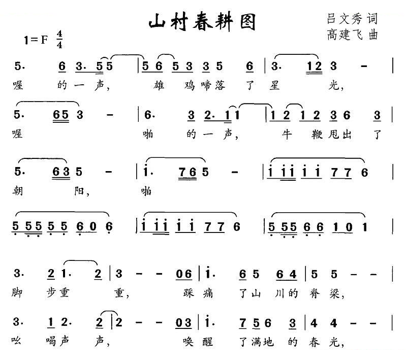 山村春耕