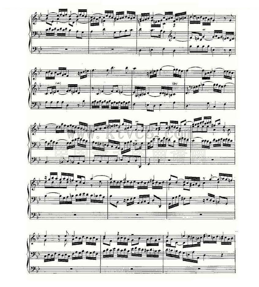 Prelude and Fugue in G Minor--BWV 535 （管风琴谱） 
