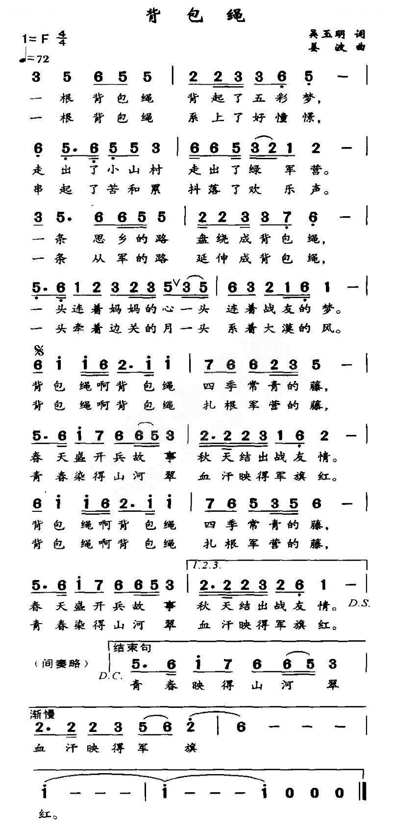 背包绳