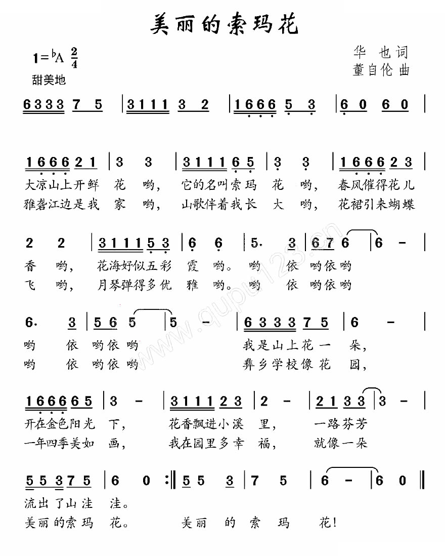 美丽的索玛花