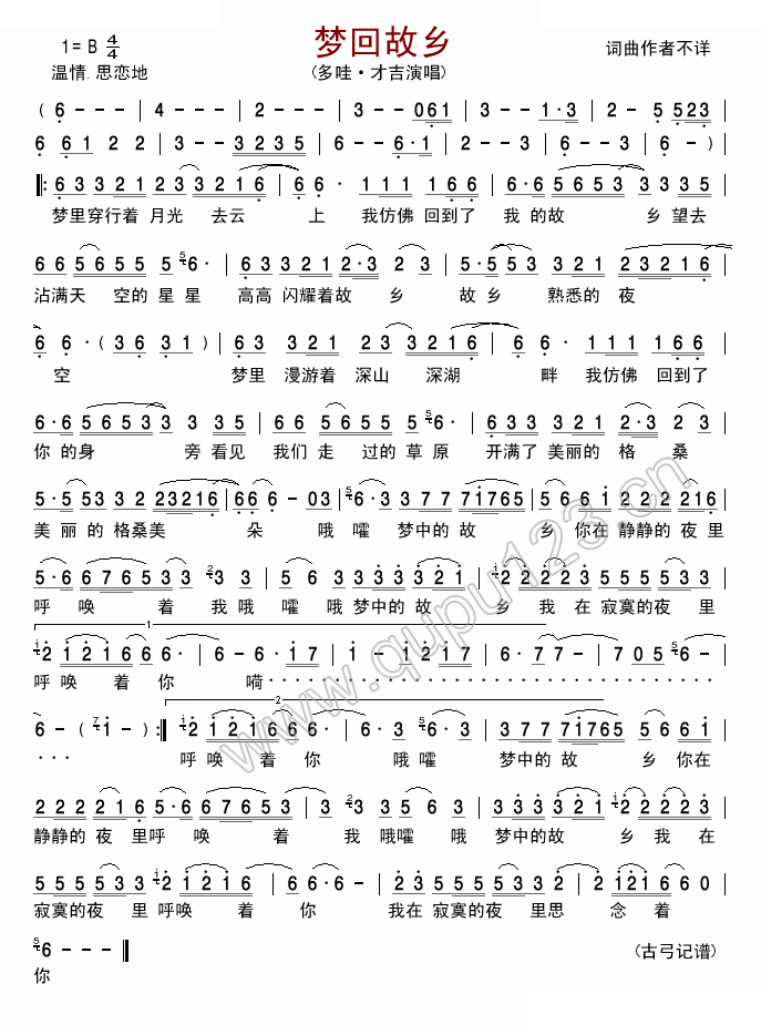 梦回故乡(多哇•才吉)