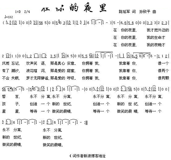 在你的夜里