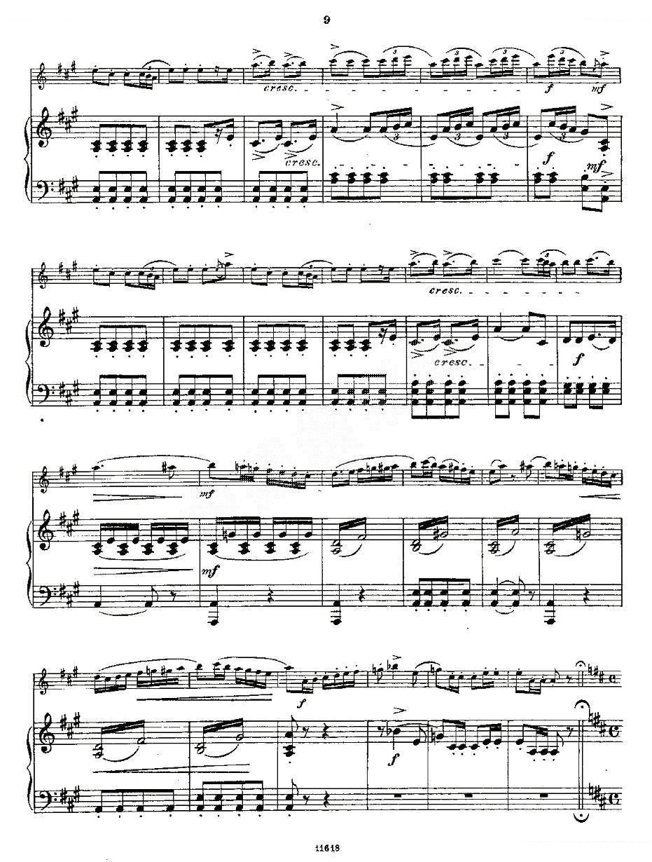 Opern-Transcriptionen.Op.45-3（长笛+钢琴伴奏） 笛萧谱