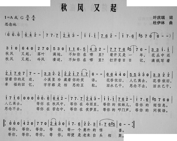 秋风又起 