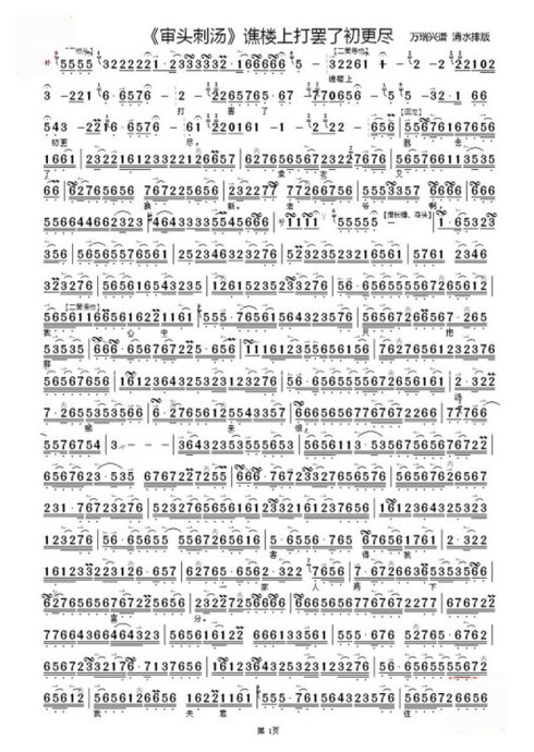 审头剌汤--谯楼上打罢了初更尽