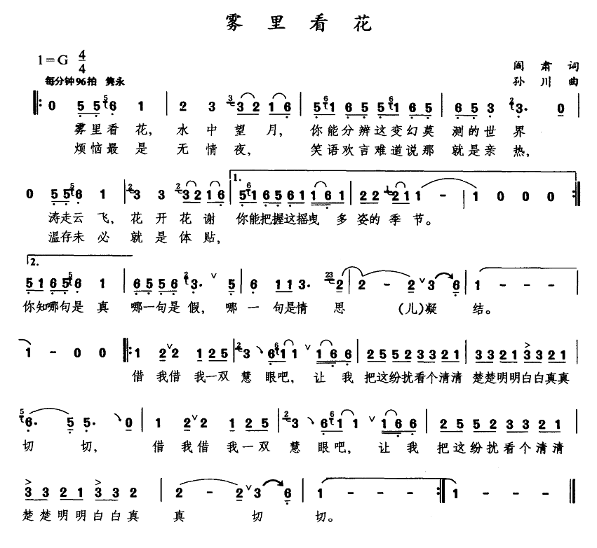 雾里看花