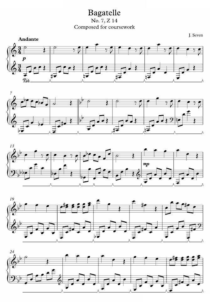 Z14 - Bagatelle No. 7 