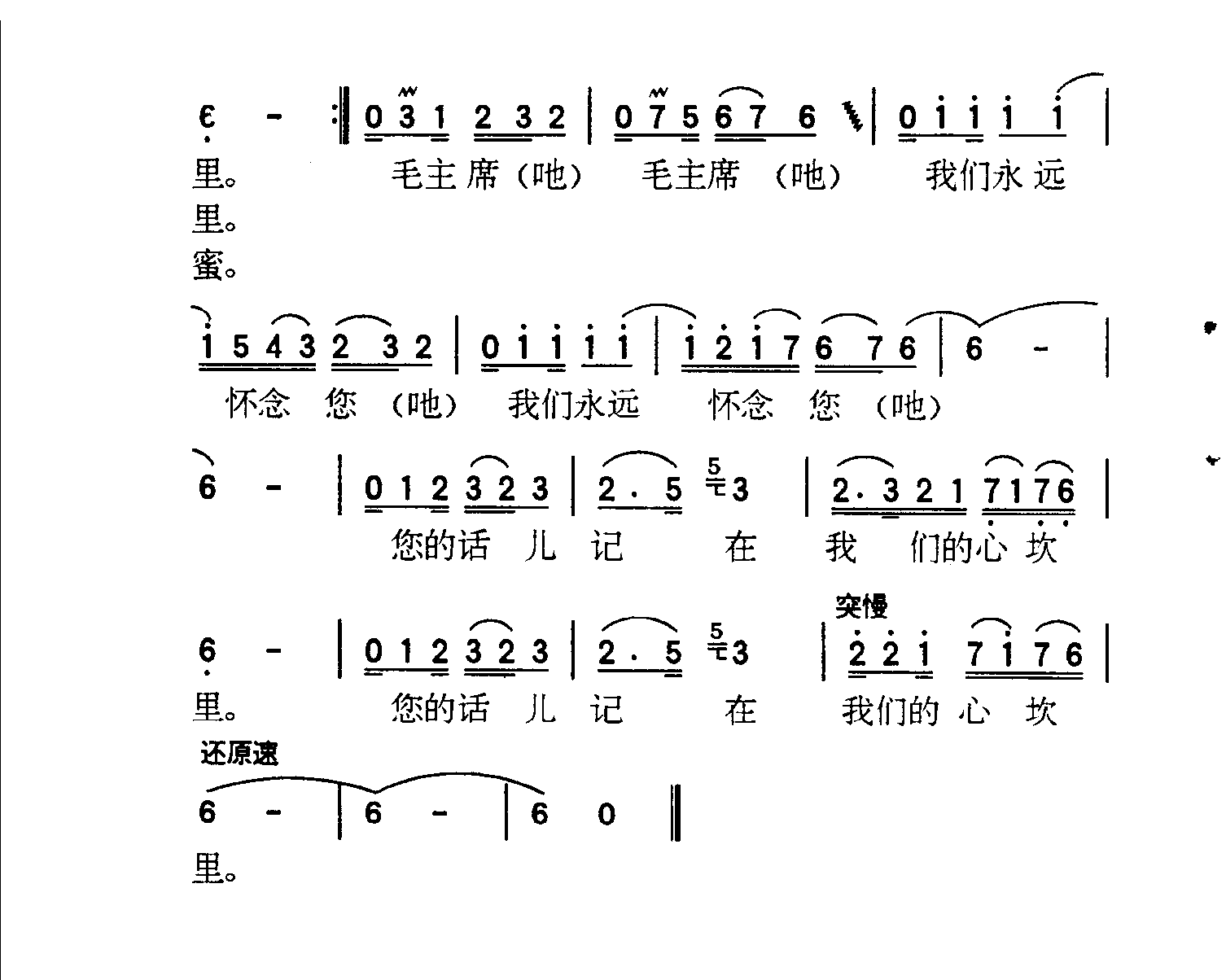 毛主席的话儿记在我们心坎里