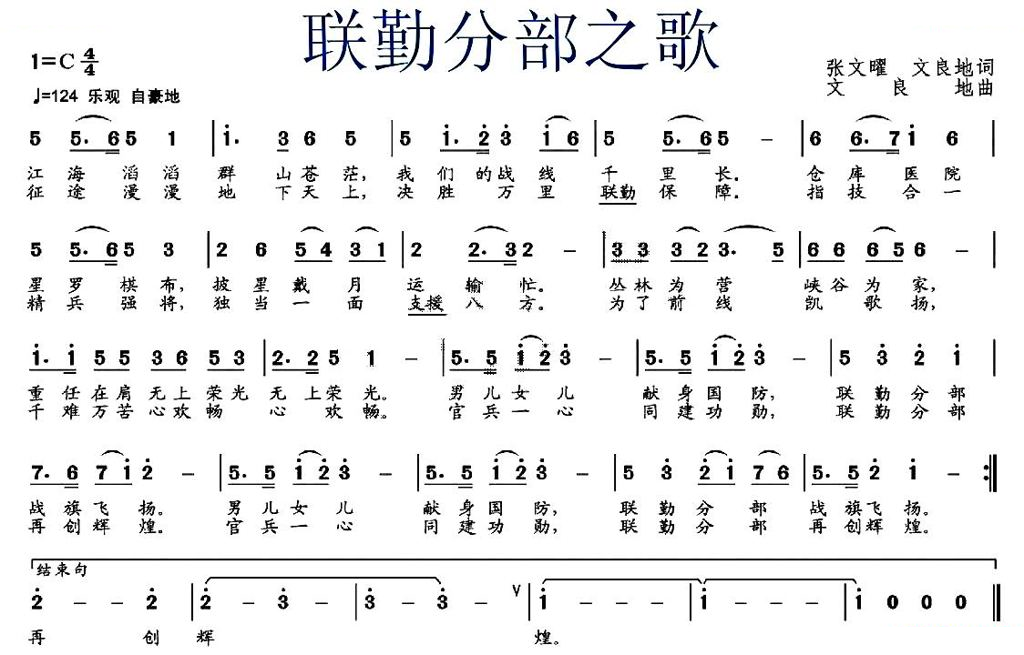 联勤分部之歌
