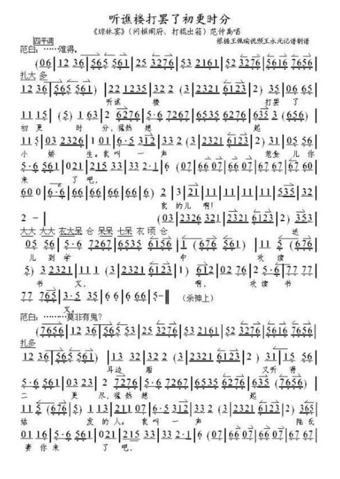 琼林宴--听谯楼打罢了初更时分（王佩瑜）