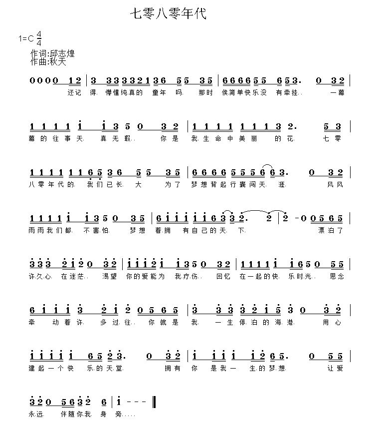 7080年代 