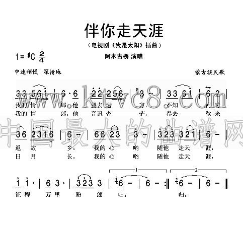 伴你走天涯（电视剧我是太阳插曲） 