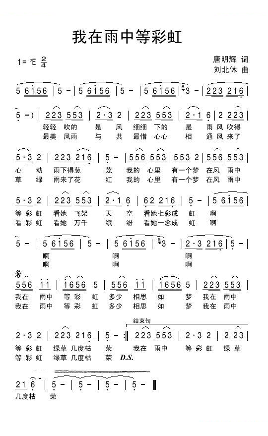 我在雨中等彩虹