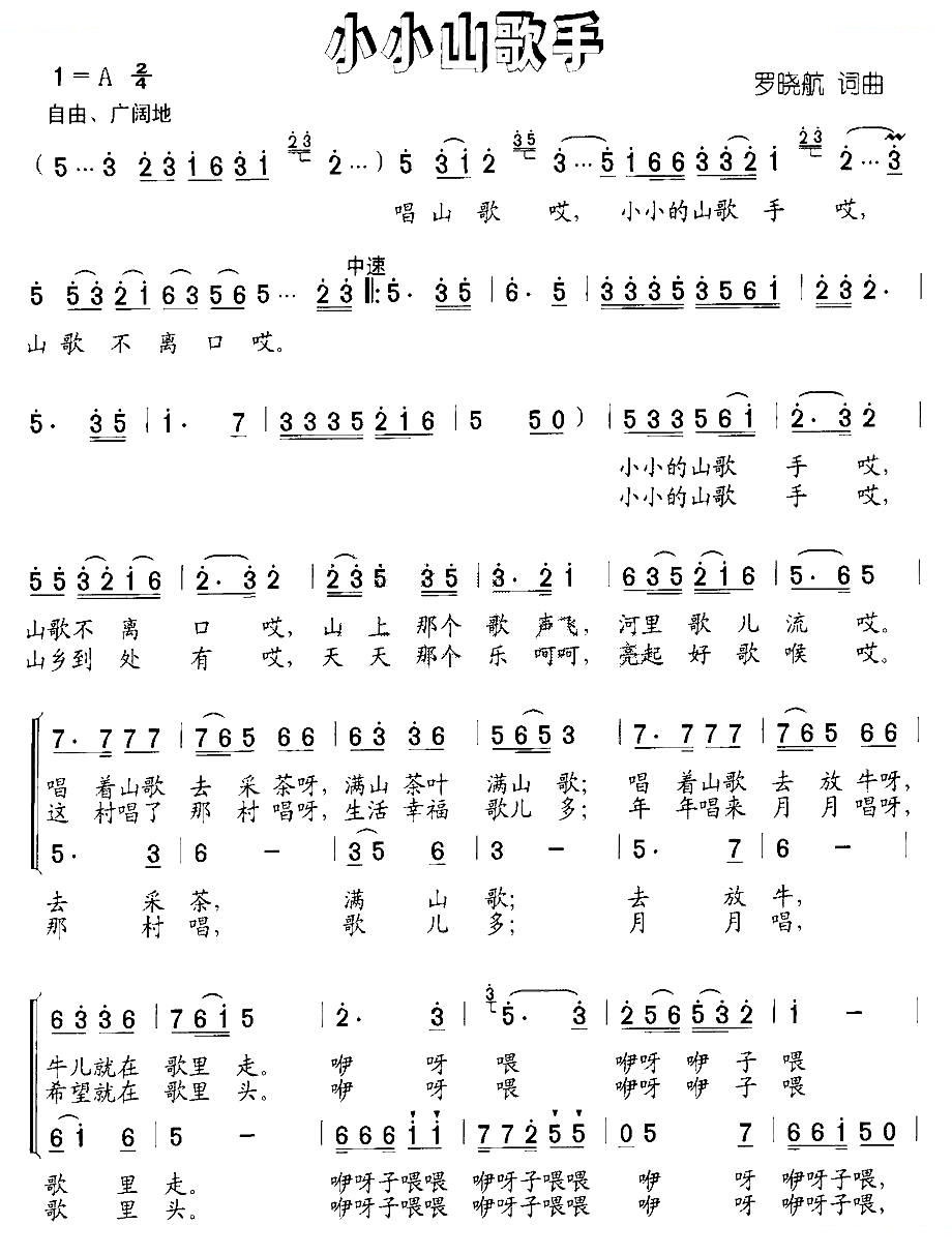 小小山歌手