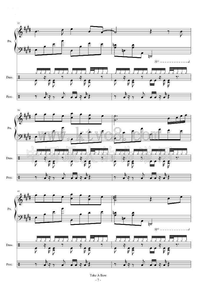 Take a Bow （Piano 