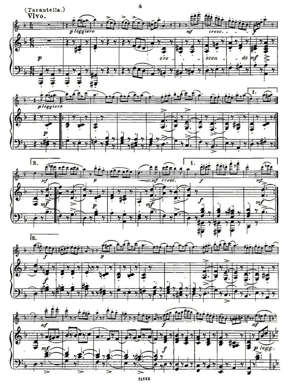 Fantaisies nationales. Op. 59, 5.（长笛 钢琴伴奏） 