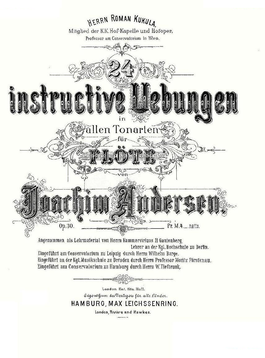 24 instructive Uebungen.Op.30（1—12） 笛萧谱