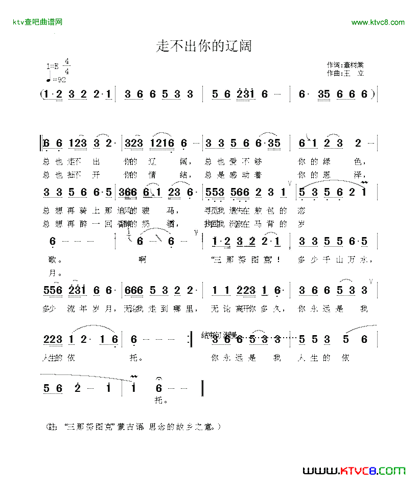 走不出你的辽阔