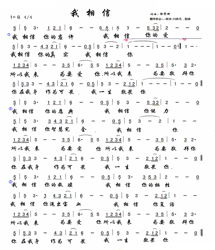 我相信