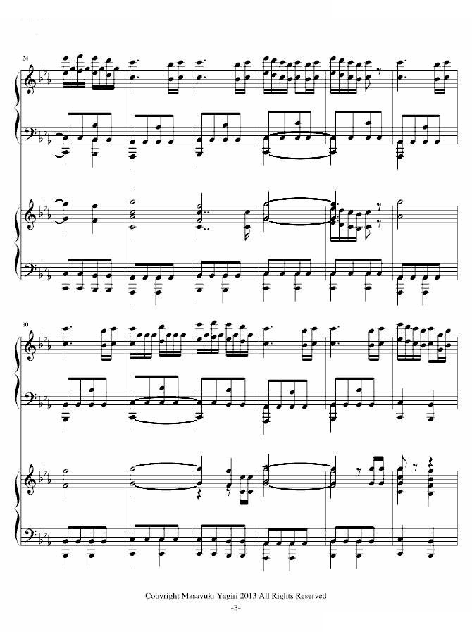家庭教师插曲-ツナ覚醒双钢琴版 
