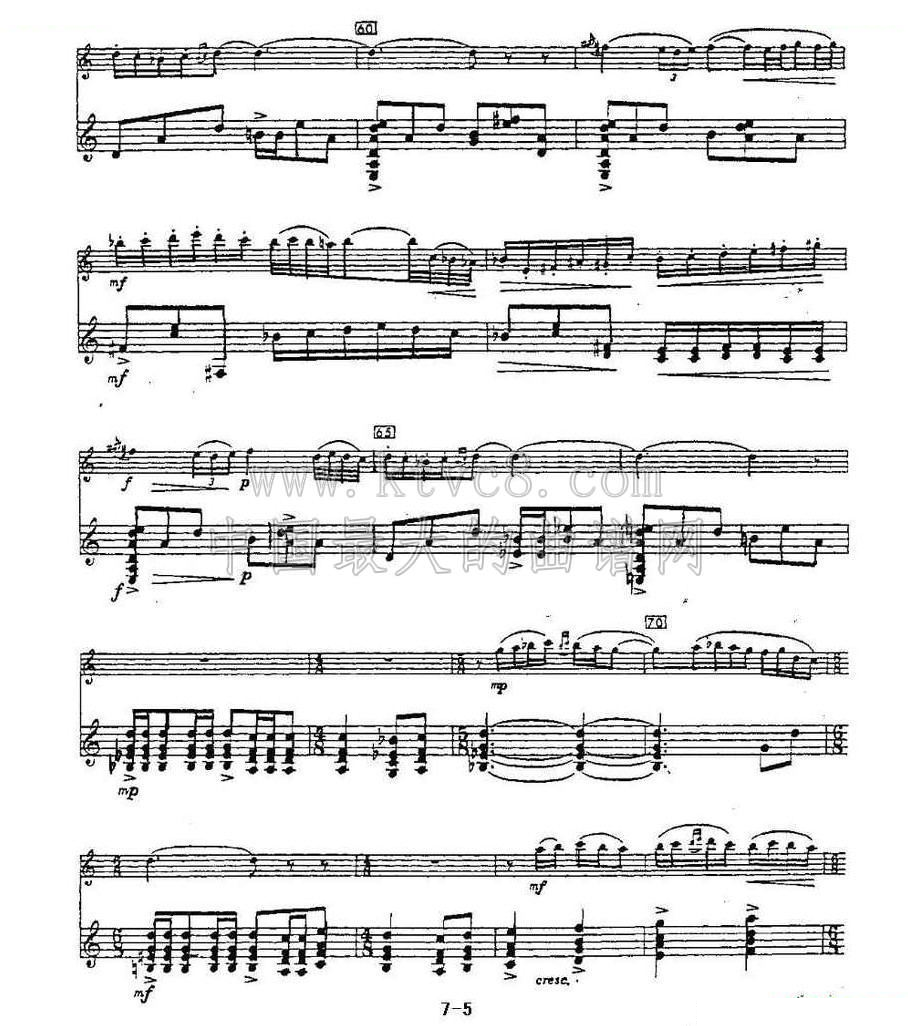 Cantos sierras（山脉之歌）（长笛 吉他） 