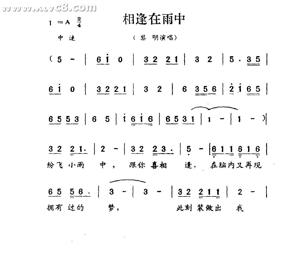 相逢在雨中