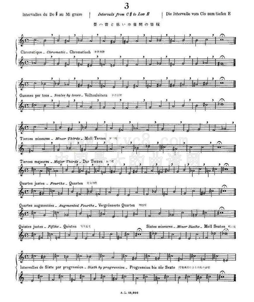 初级练习之3（Alphonse Ludec - Debutant Flutiste）（长笛谱） 