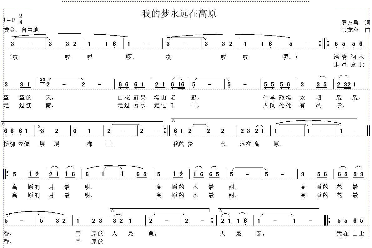 我的梦永远在高原