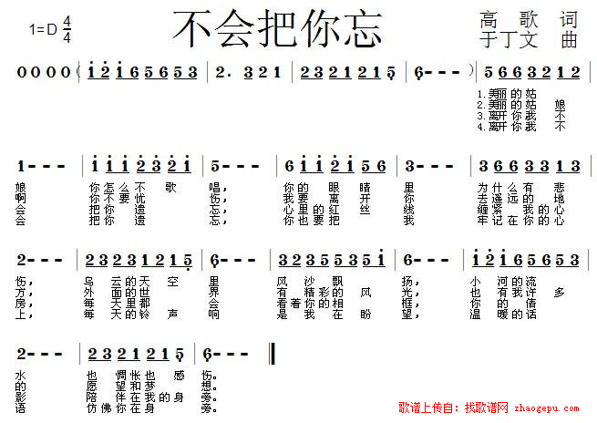 不会把你忘