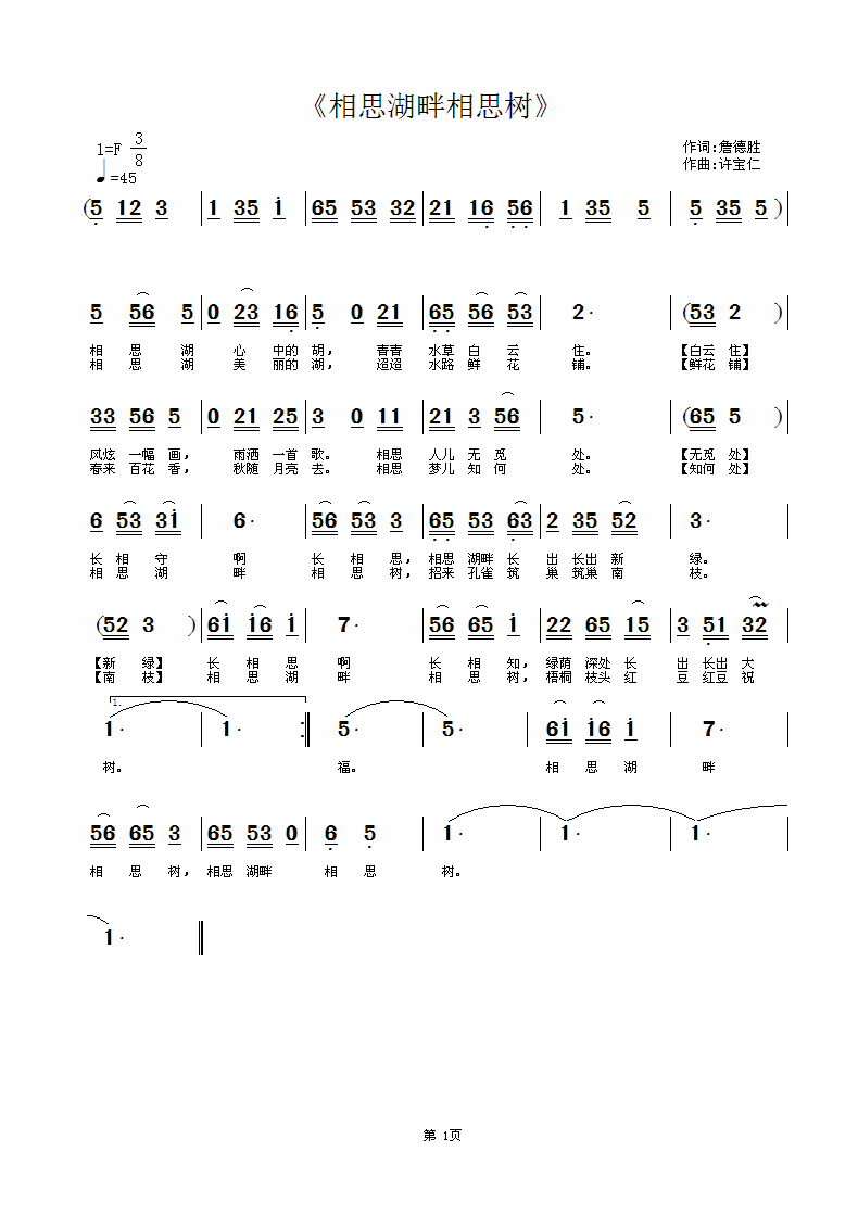 相思湖畔相思树