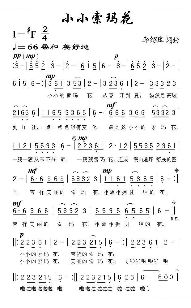 小小索玛花