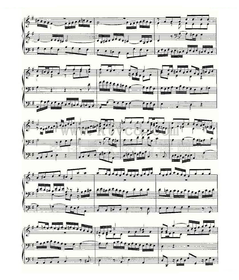 Prelude and Fugue in G Major--BWV 541 （管风琴谱） 