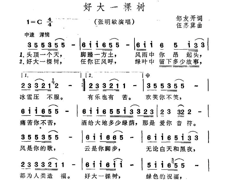 好大一棵树