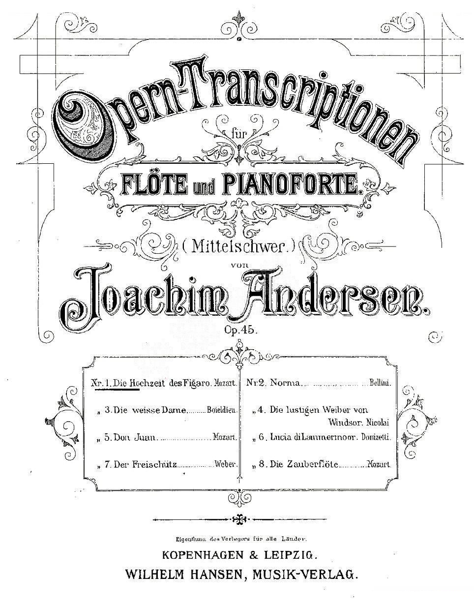 Opern Transcriptionen Op 45 1 